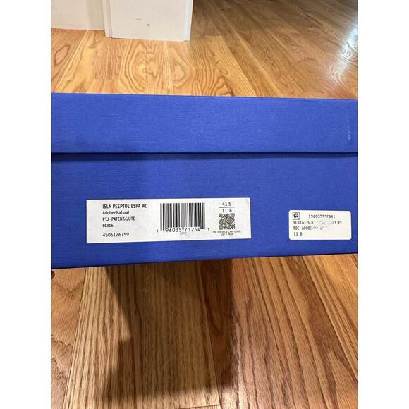 Stuart Weitzman Island Peeptoe Platform Espadrille Size 11 - Picture 12 of 12